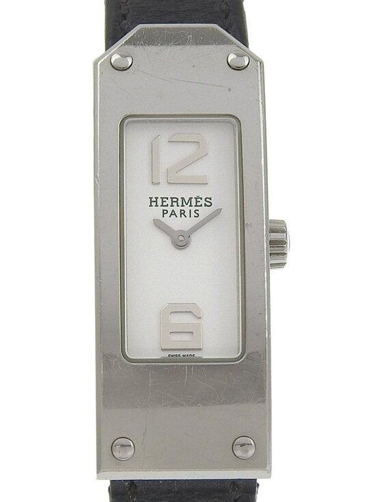 HERMES Kelly 2 Watches KT1.210 WhiteDial Stainless Steel Quartz Analog dis... main image 5